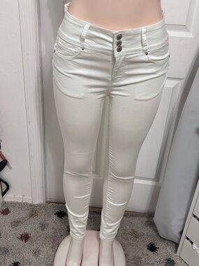 Wax Jean Women's White High-Rise Skinny Jeans